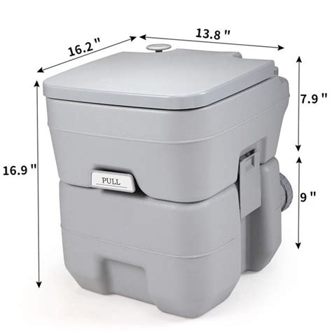 Buy Hottest Portable Toilet Camping Porta Potty 5 Gallon Waste Tank