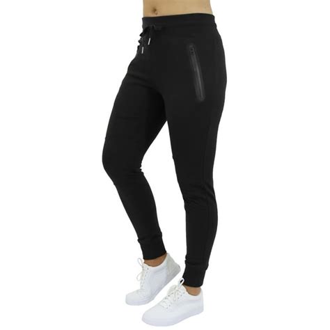 Gbh Gbh Womens Fleece Jogger Sweatpants With Zipper Pockets Slim