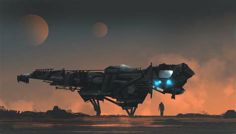 Sci Fi Spaceship Hd Wallpaper By Tacosauceninja
