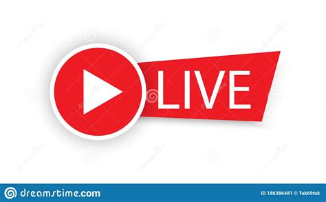 Live Streaming Logo Banner Vector Designbutton Icon Live Streaming