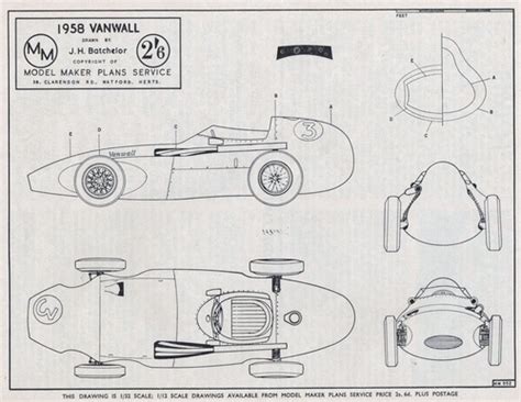Model Maker And Model Carsvehicles Vanwall 1958 Solid Model Memories
