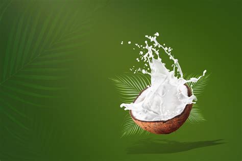 Coconut Milk Splashing 1241374 Stock Photo At Vecteezy
