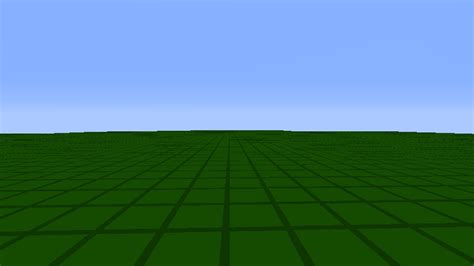 Unlimited Flat Grass 20 Blocks Deep Minecraft Project