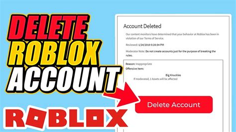 How To Delete Your Roblox Account In 2021 Youtube