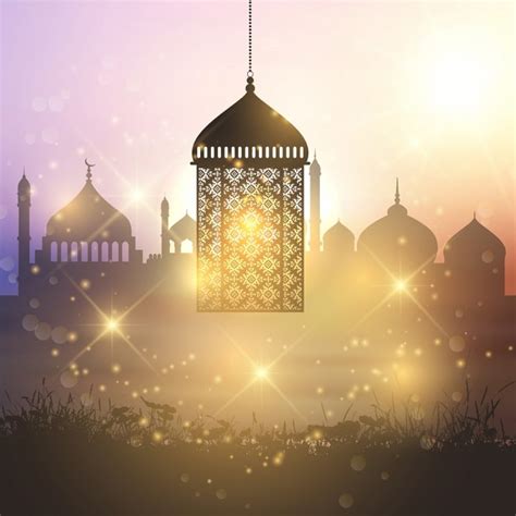 Free Vector | Decorative ramadan lantern background