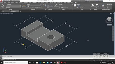 Autocad 3d Drawing Dimensioning Part 2 By Sir Asb Youtube