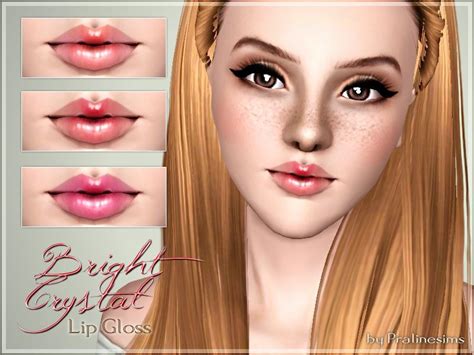 Pralinesims Bright Crystal Lip Gloss The Sims Sims 4 Sims 3 Makeup