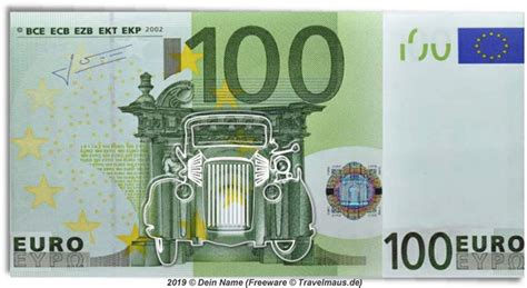 Die abschaffung des 500 euro scheins. Ausdrucken Druckvorlage 100 Euro Schein