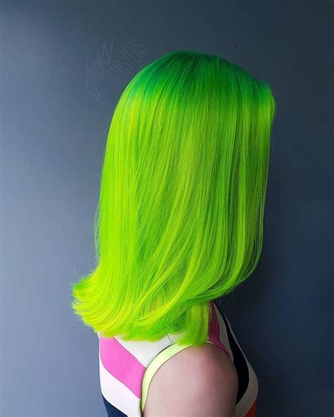 famous neon green hair dye ideas best girls hairstyle ideas