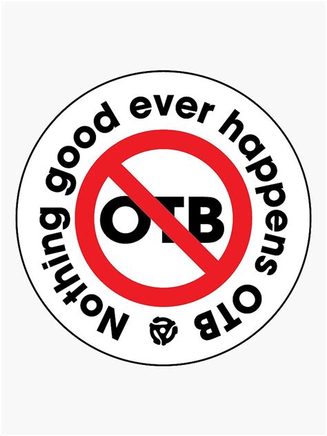 Otb Logo Sticker For Sale By Steviestart1 Redbubble