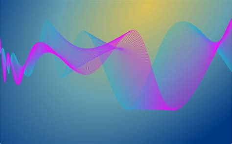Blue And Pink Waves On A Blue Background Free Image Download