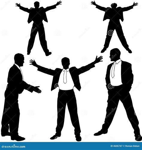 Good Manager Silhouettes Stock Vector Illustration Of Hands 4606747