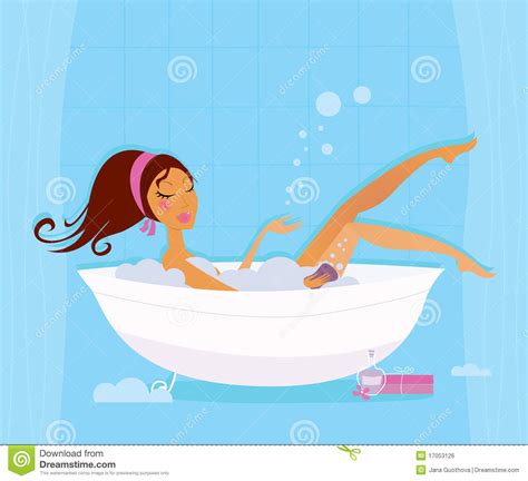 Over 1,490 woman bathtub pictures to choose from, with no signup needed. Time To Relax: Cute Woman In Bubble Bath Stock Vector ...