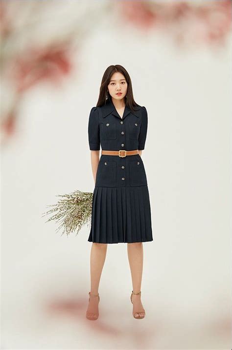 Park Shin Hye For Mojosphine Wanita Pakaian Kantor Pakaian