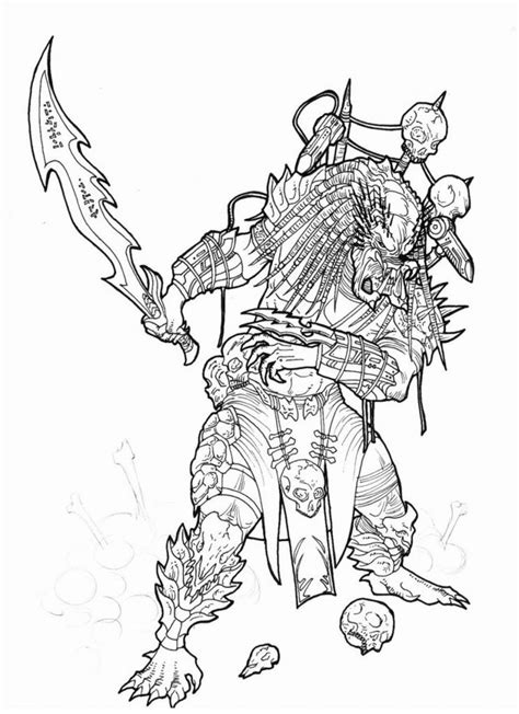 Predator coincidence masked by ronniesolano on deviantart alien vs predator coloring pages alien predator coloring Predator Coloring Pages for Students | Educative Printable ...