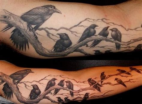 111 Best Crow And Raven Tattoos Images On Pinterest Tattoo