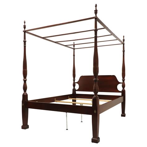 Mahogany Queen Size Four Poster Bed For Sale At 1stdibs