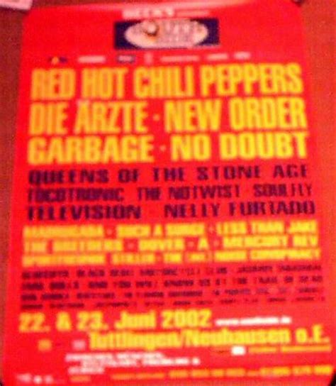 2003 marks the 20th festival (20 total). Das Die Ärzte Tourdatenarchiv - Tourposter
