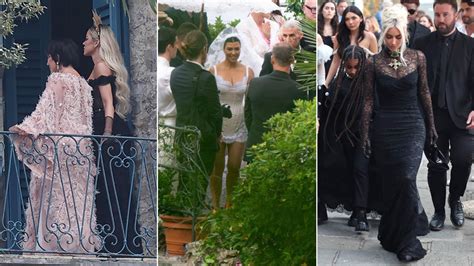 Kourtney Kardashian Marries Travis Barker In Mini White Bridal Dress