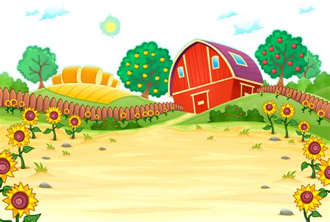 Cartoon Royalty Free Cartoon Farm Background Png 1952976 Hd