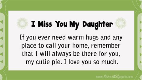 Missing My Daughter Status And Special Daughter Quotes