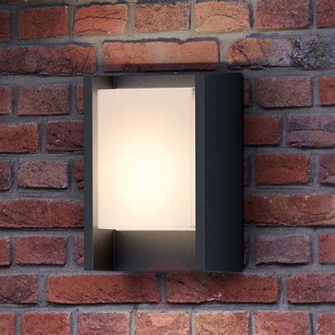 Anthracite Coloured Led Outdoor Wall Light Arbour Lights