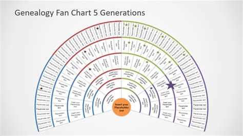 Genealogy Fan Chart 5 Generations Slidemodel Genealogy Fan Chart