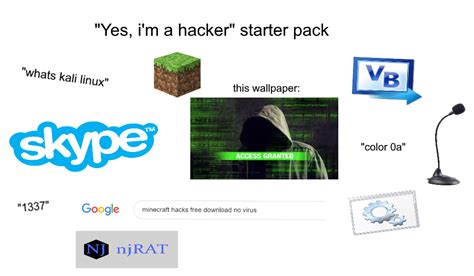 The Yes Im A Hacker Starterpack Rstarterpacks Starter Packs