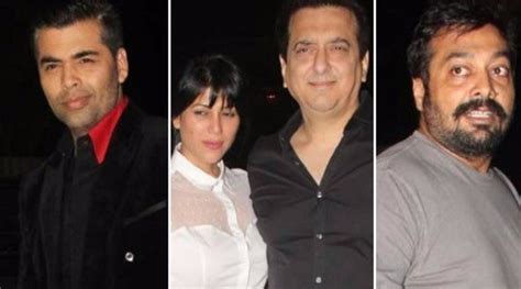 Karan Johar Sajid Nadiadwala Anurag Kashyap At Shahid Kapoors Private Party Bollywood News