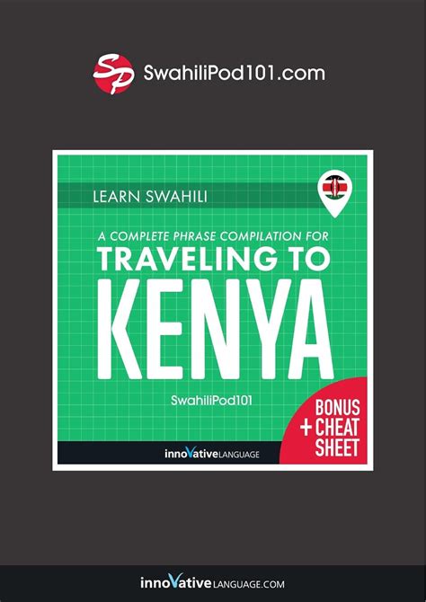 Learn Swahili A Complete Phrase Compilation For Traveling To Kenya Ebook Innovative Language
