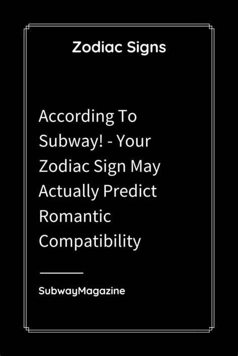 You are going to be a very passionate lover who loves adventure and fun. According To Subway! - Your Zodiac Sign May Actually ...