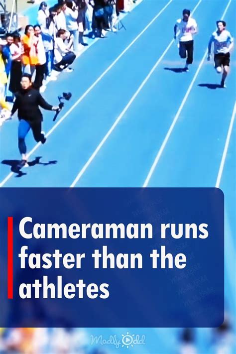 Cameraman Runs Faster Than The Athletes How To Run Faster Athlete