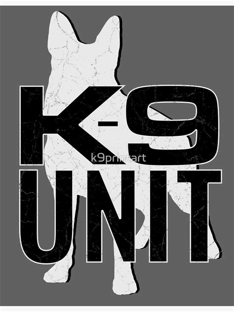K9 Unit German Shepherd Poster By K9printart Redbubble