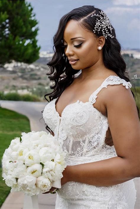 42 Black Women Wedding Hairstyles That Full Of Style Black Wedding Hairstyles Black Brides