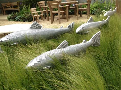 Pin By Alitex On Alitex Loves Fish Garden Garden Deco Fish Sculpture