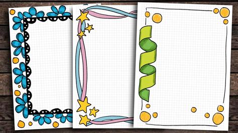 16 Border Designs On Paperborder Designsproject Work Designsborders