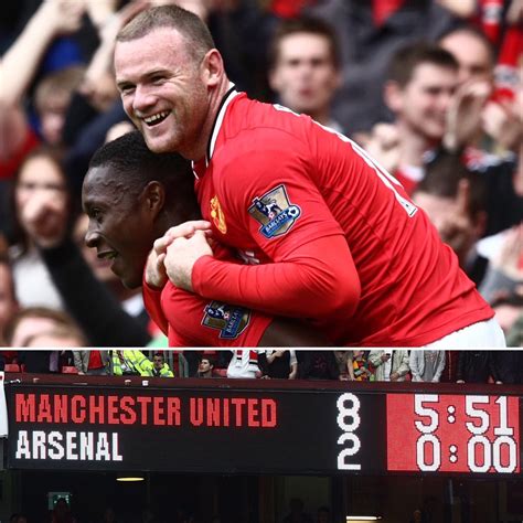 Manchester united vs arsenal team. Arsenal Beat Man U 8 2