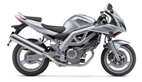 The sv650's streamlined profile is the result of ergonomically shaped side panels and optimised seat design, which let you straddle the motorcycle with your feet on the ground if stopped or for easy changes of position while flowing through corners. Suzuki SV650 Colors by year
