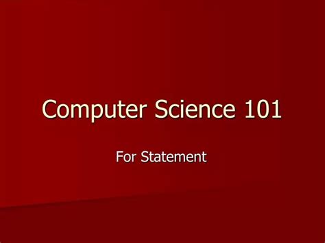 Ppt Computer Science 101 Powerpoint Presentation Free Download Id