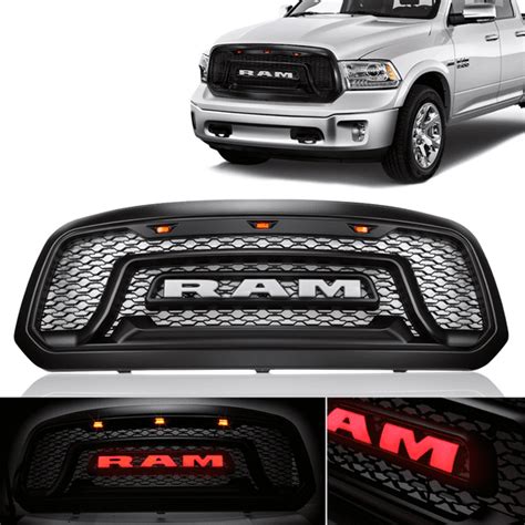 For 2013 2018 Dodge Ram 1500 Mesh Grille Rebel Style Front Grill Hood