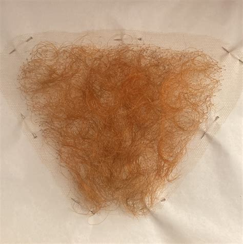 Professional Quality Fine Lace Ginger Pubic Wig Merkin For Film