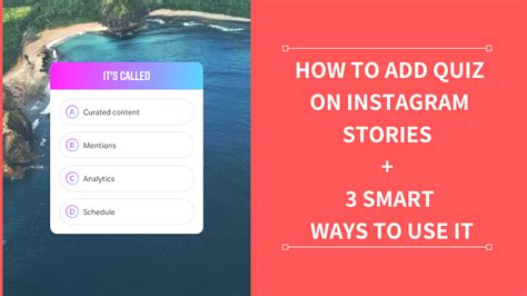 How To Add Quiz On Instagram Stories Smart Ways To Use It Quiz Instagram Story Ads