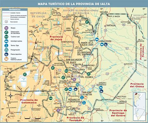 Mapa Turístico De La Provincia De Salta Ex