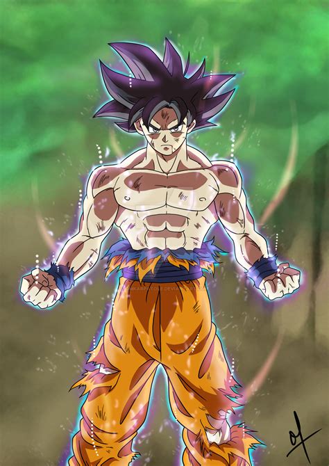 Goku (ultra instinct) is invulnerable to ki blasts while walking forward, starting from frame 4. Goku Ultra Instinct by omkarpatole on DeviantArt