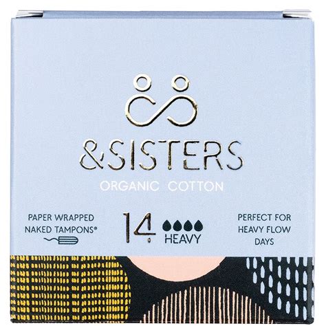 Andsisters Naked Tampons Heavy Pack Of 14 Andsisters