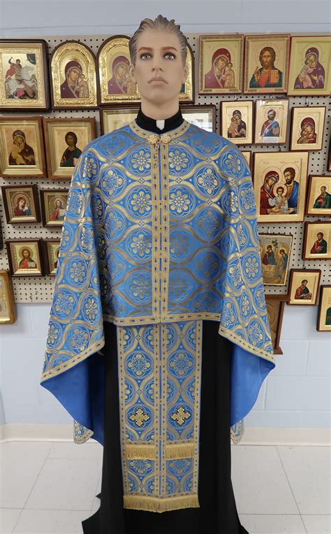 Bluegold Vestments Set Byzantine Church Supplies