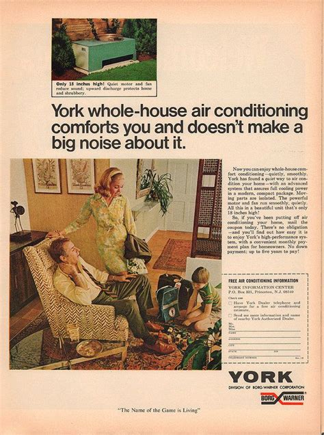 We had to make a bus back design for a airconditioner. 1969 York Air Conditioning Advertisement Life Magazine ...