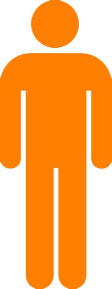 Orange Person Symbol Clip Art At Vector Clip