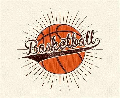 Retro Basketball Vector Background Vector Art And Graphics