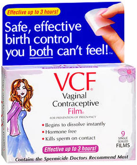 vcf vaginal contraceptive film 9 ct the online drugstore